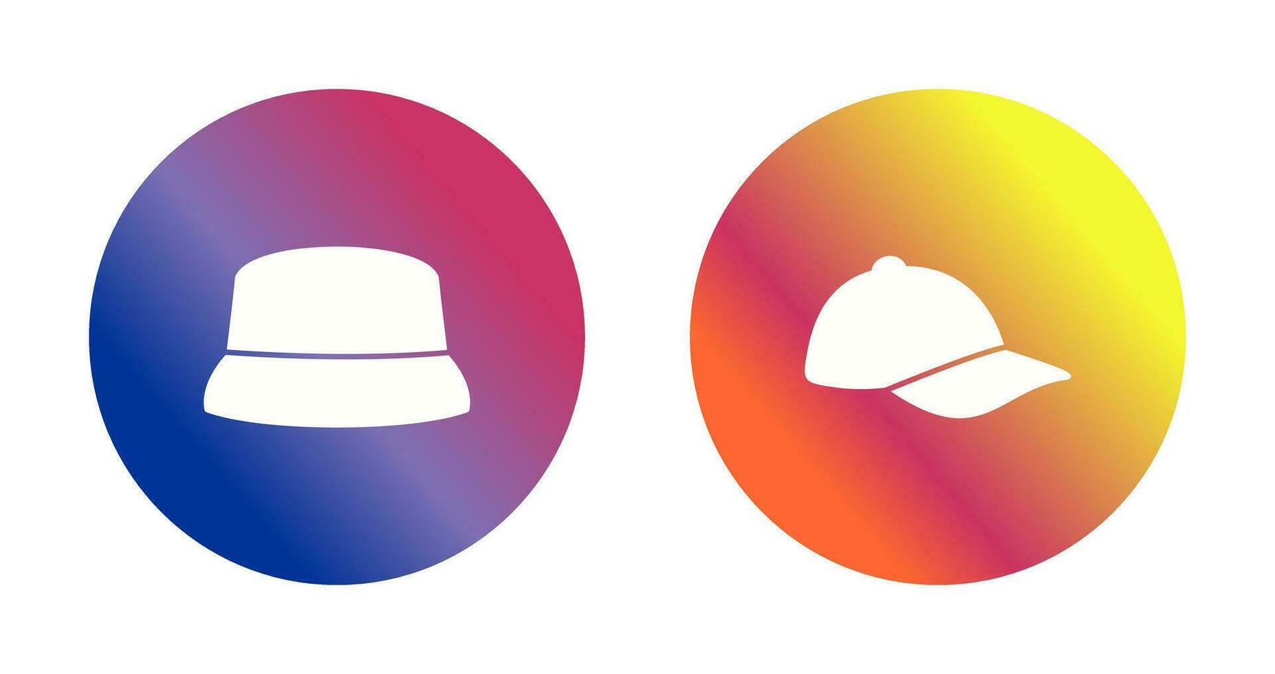 hatt och atletisk ikon vektor