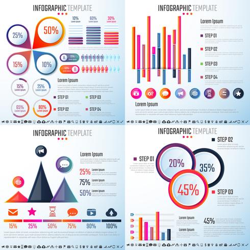 Infografiken-Designvorlage vektor