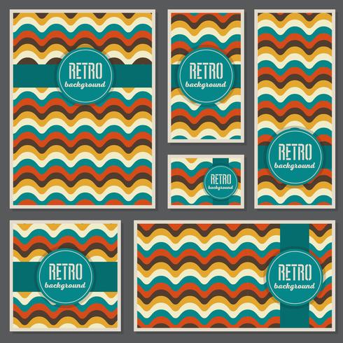 Gammal retro vintage stil design mall vektor