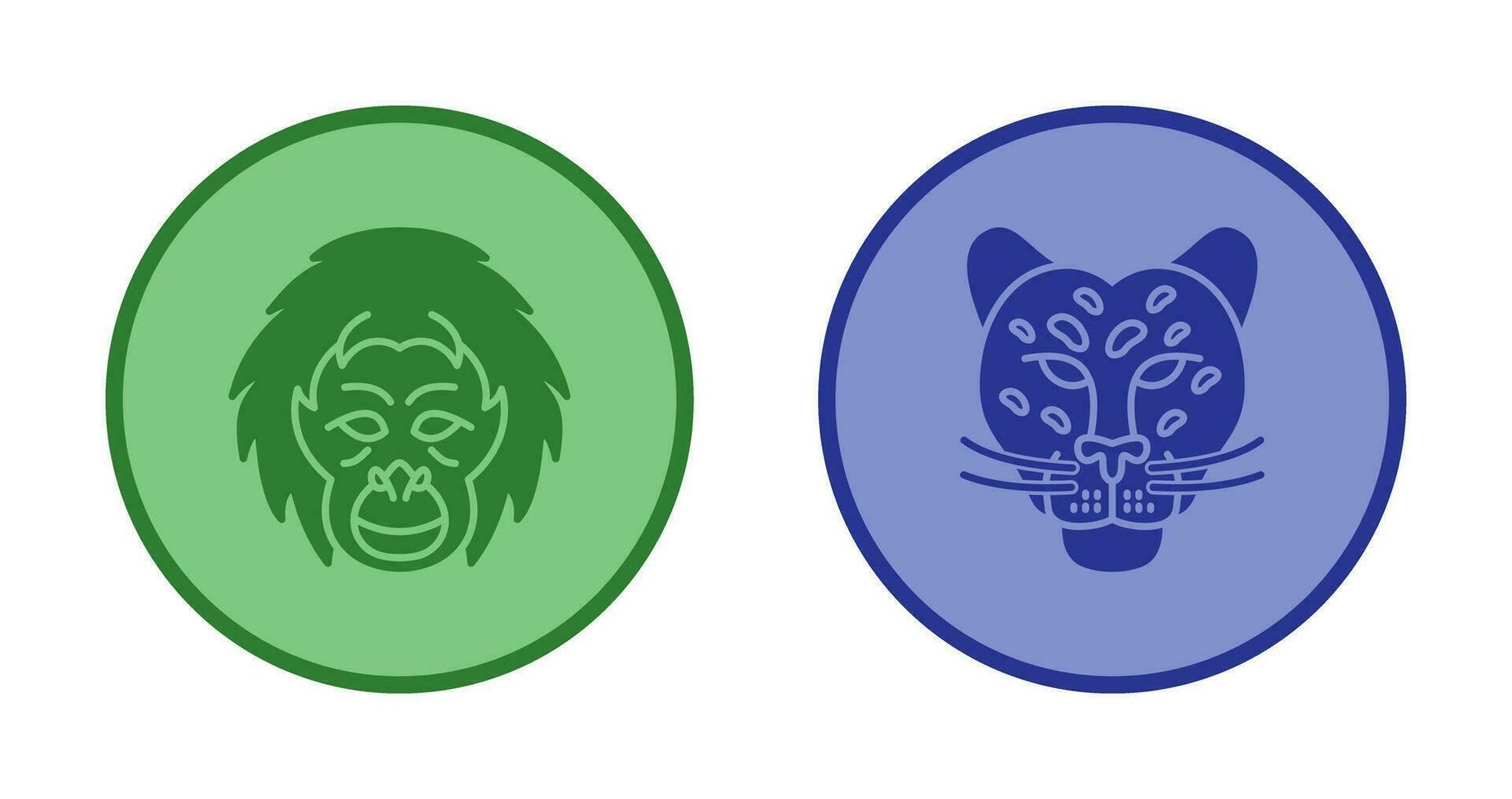 Orang-Utan und gefährlich Symbol vektor