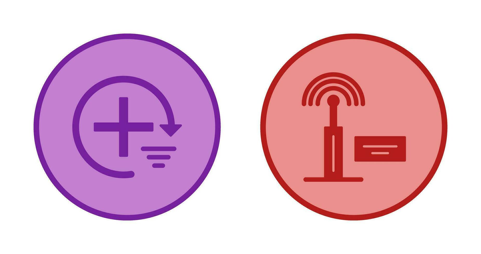 hinzufügen und Signal Symbol vektor