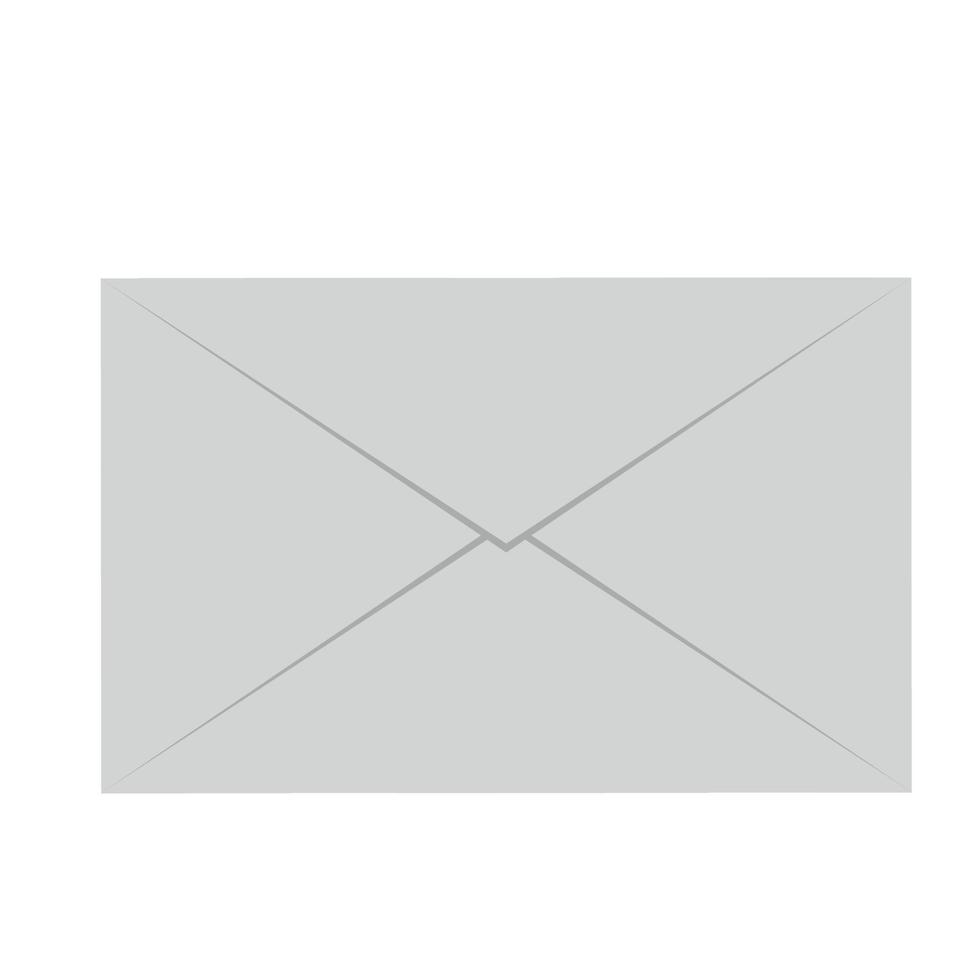 ett kuvert med ett brev. meddelande, skräppost vektor