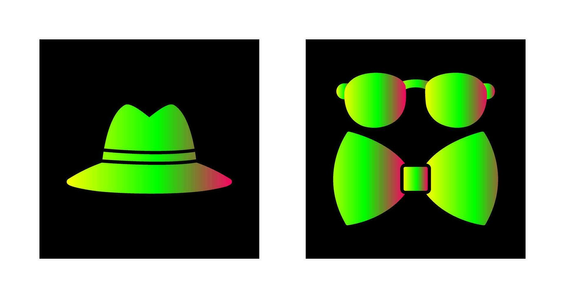 hatt och hipster stil ikon vektor