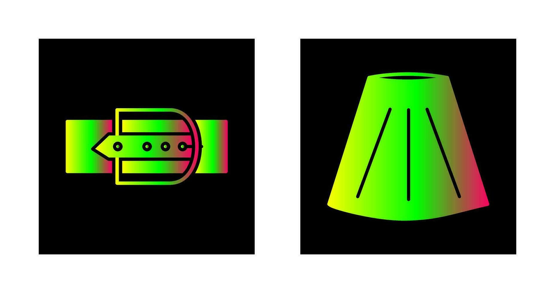 kjol och bälte ikon vektor