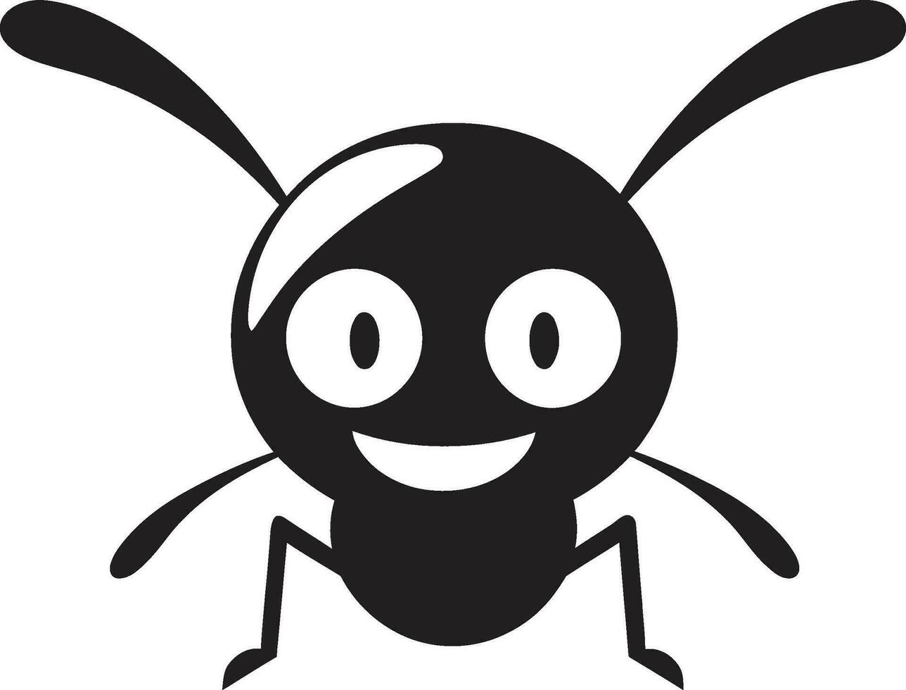 ikoniska svart myra en vektor logotyp av styrka elegant svart vektor myra logotyp en påstående av stil