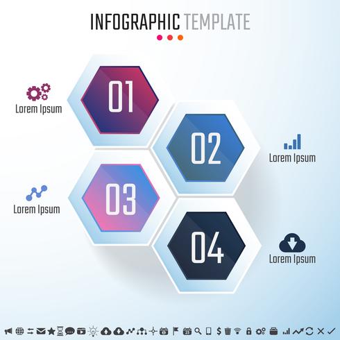 Infografiken-Designvorlage vektor