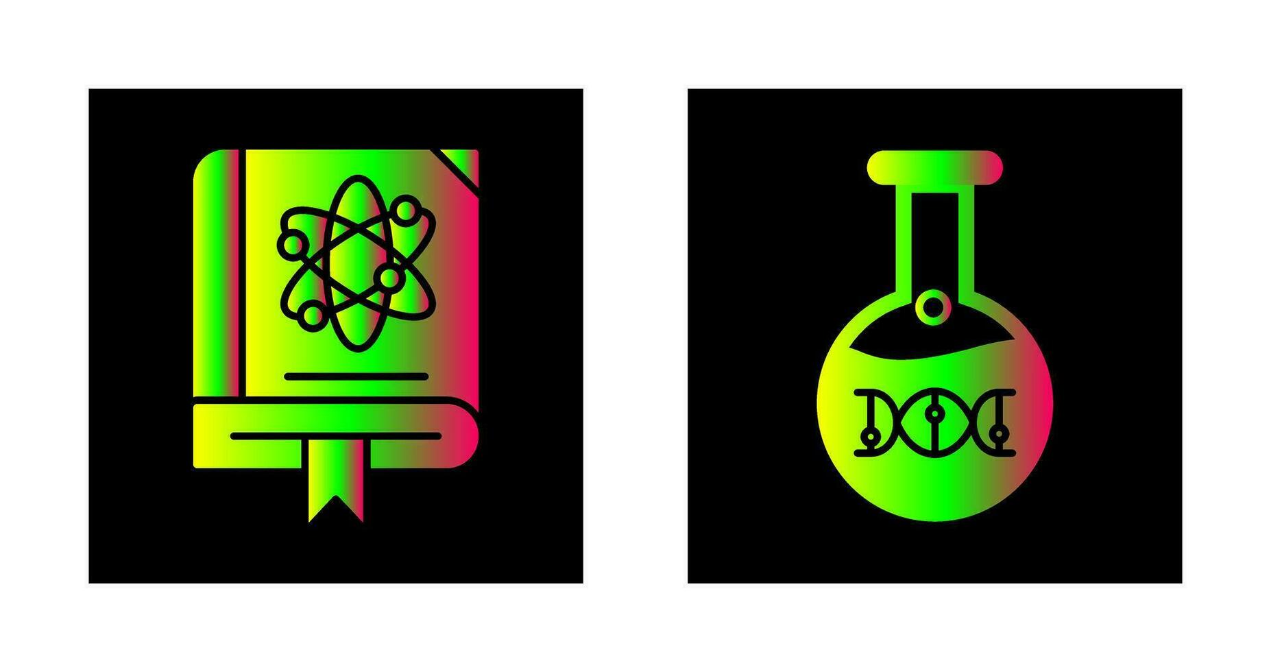 Wissenschaft und DNA Symbol vektor
