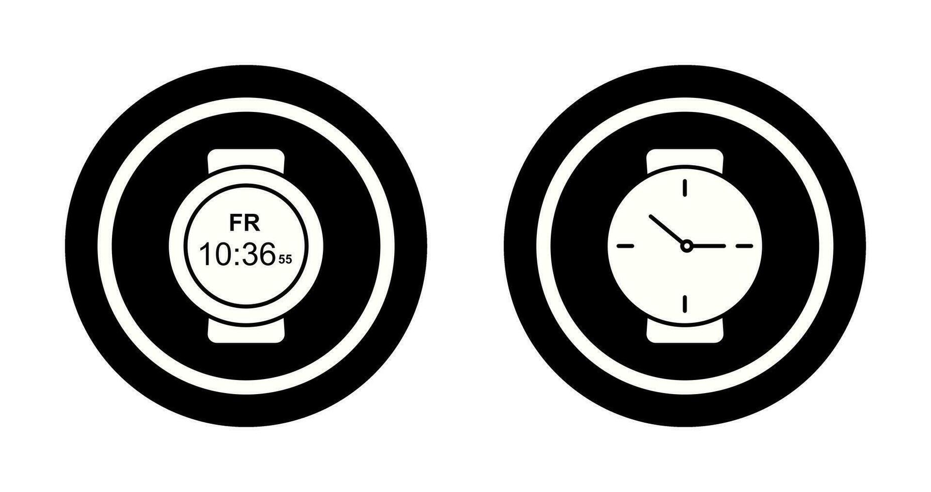 Sport Uhr und Handgelenk Uhr Symbol vektor