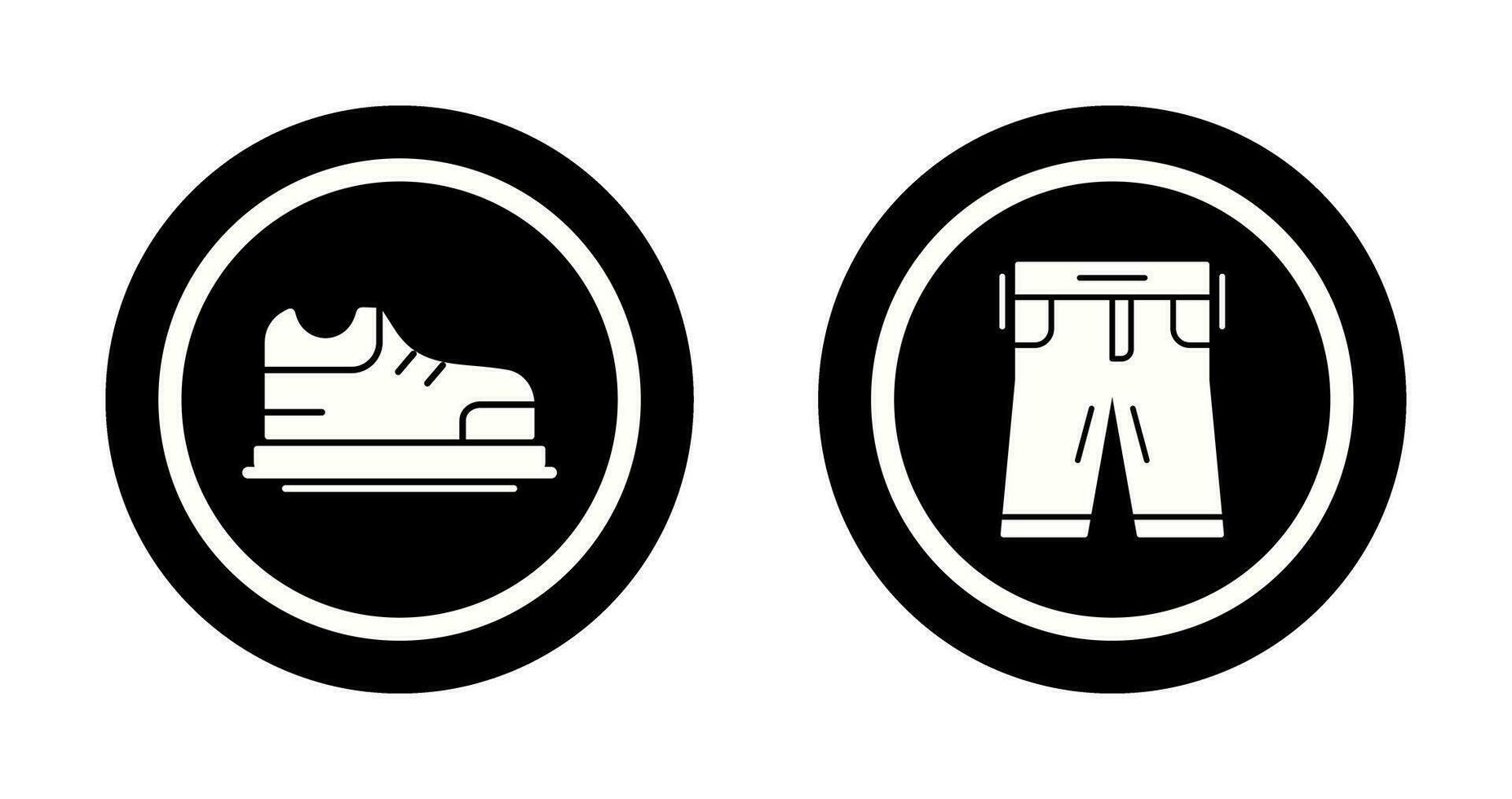 Schuhe und Hose Symbol vektor