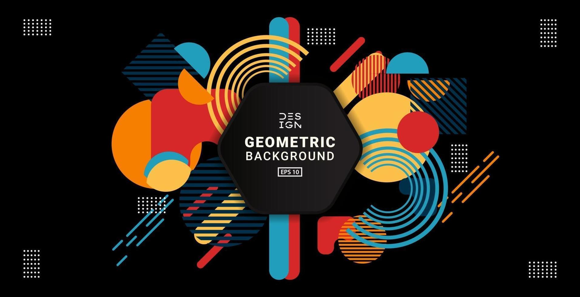 abstrakt färgglada geometriska mönster design och bakgrund. vektor