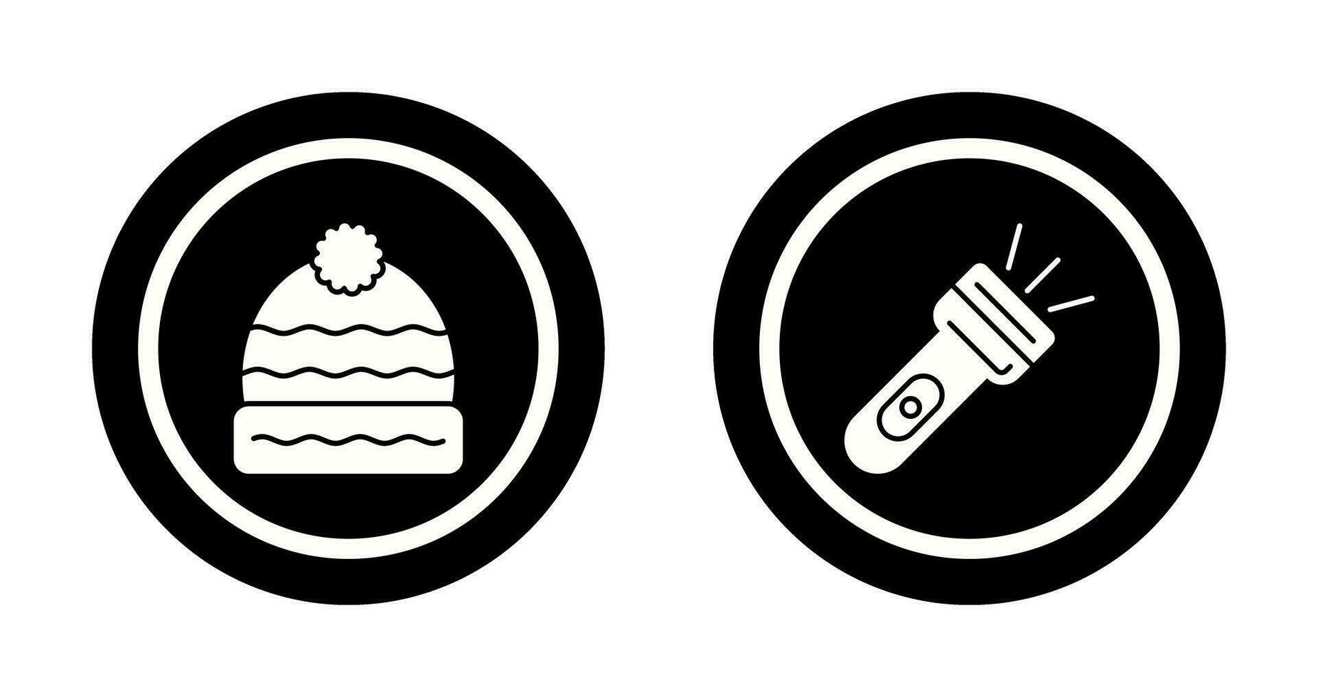 Winter Hut und Blitz Licht Symbol vektor