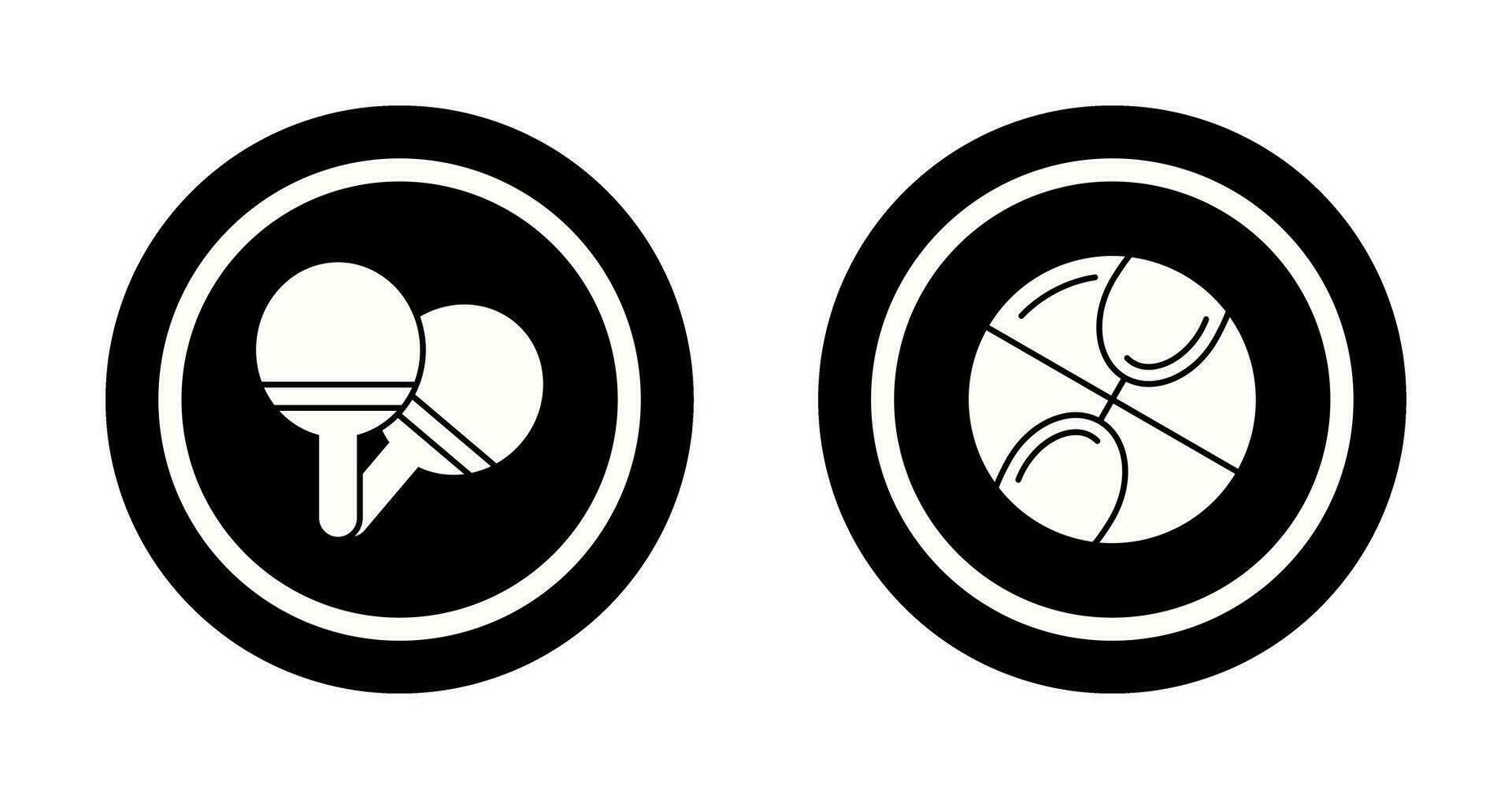 Klingeln Pong und Basketball Symbol vektor