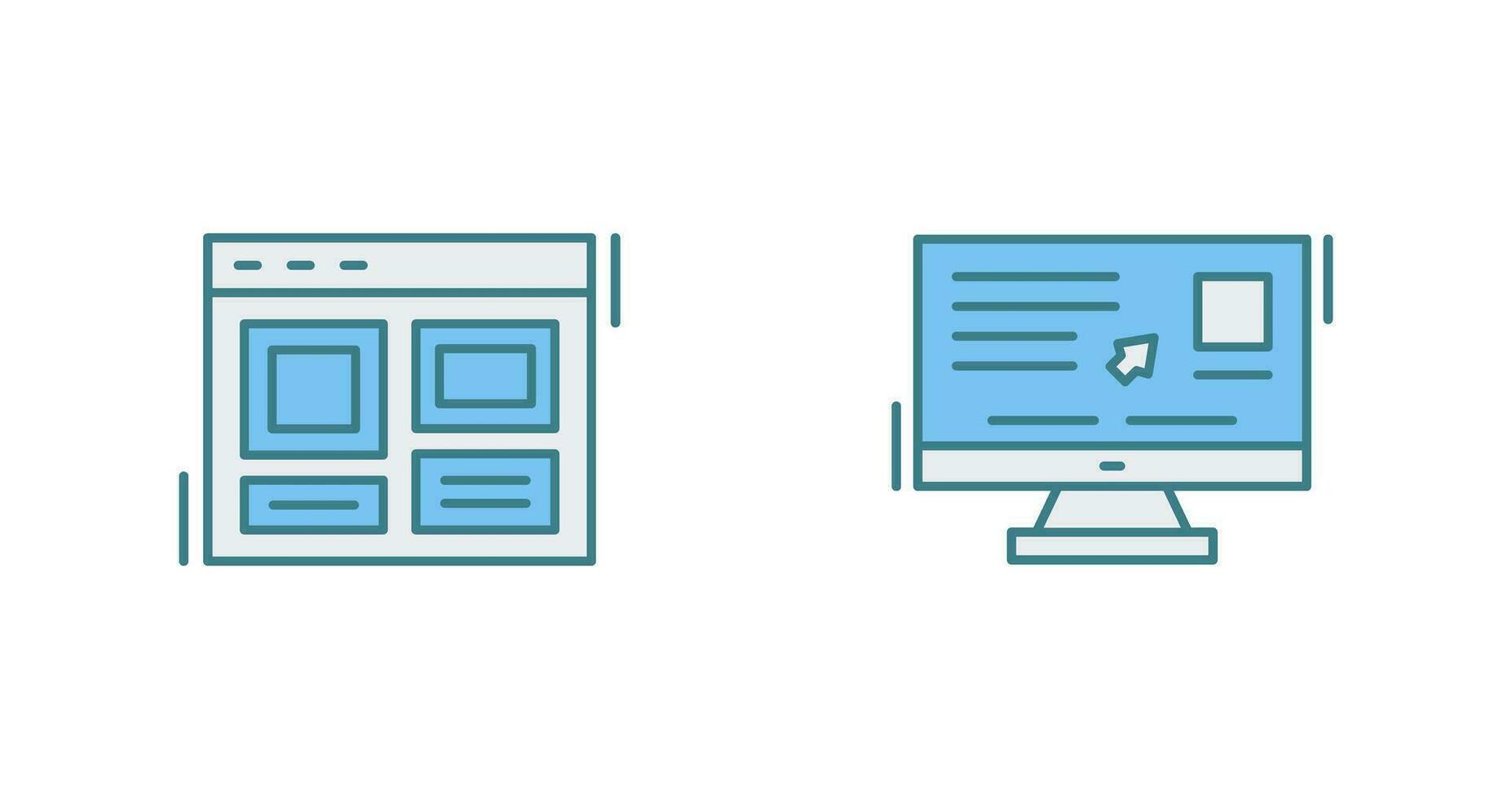 Layout und Benutzerfreundlichkeit Symbol vektor