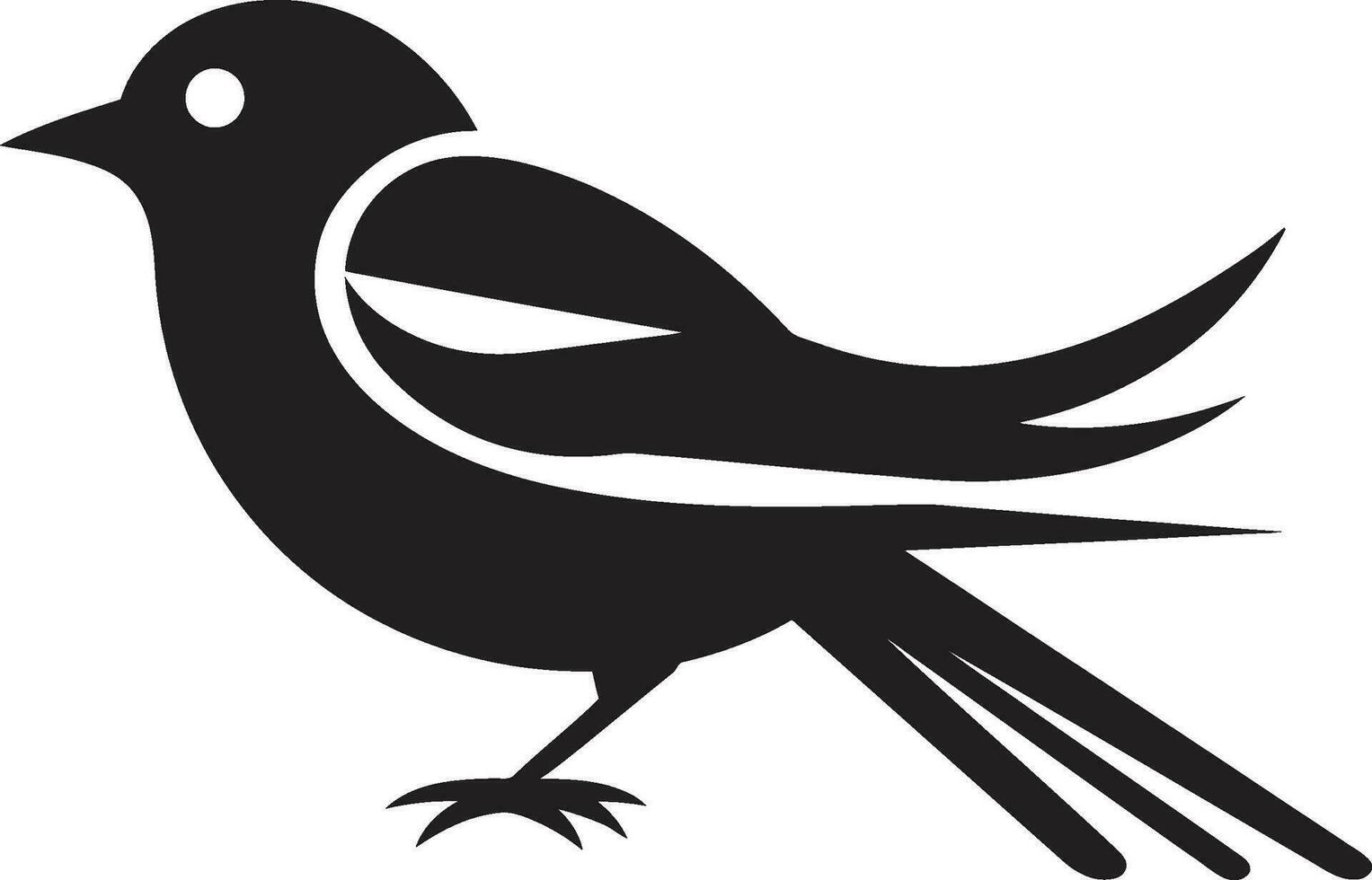Geier im Silhouette Nachtzeit Krähe Logo vektor