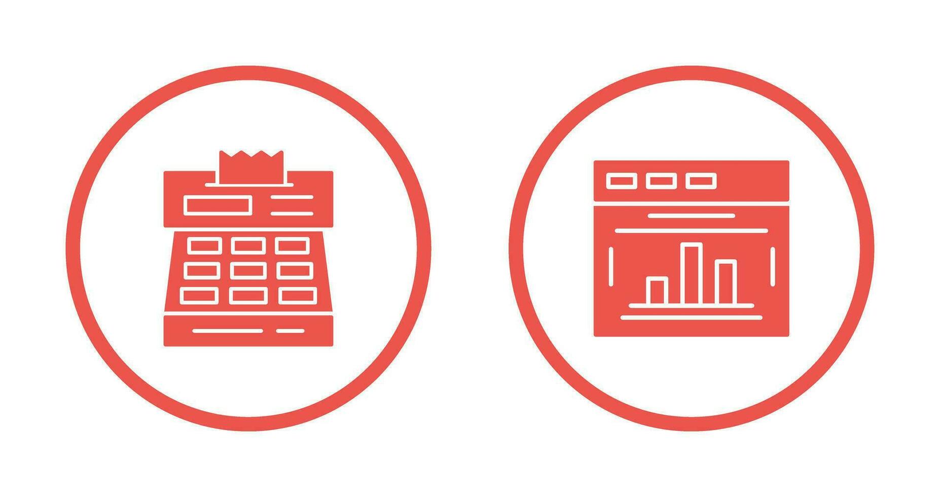 Statistiken und Auschecken Symbol vektor