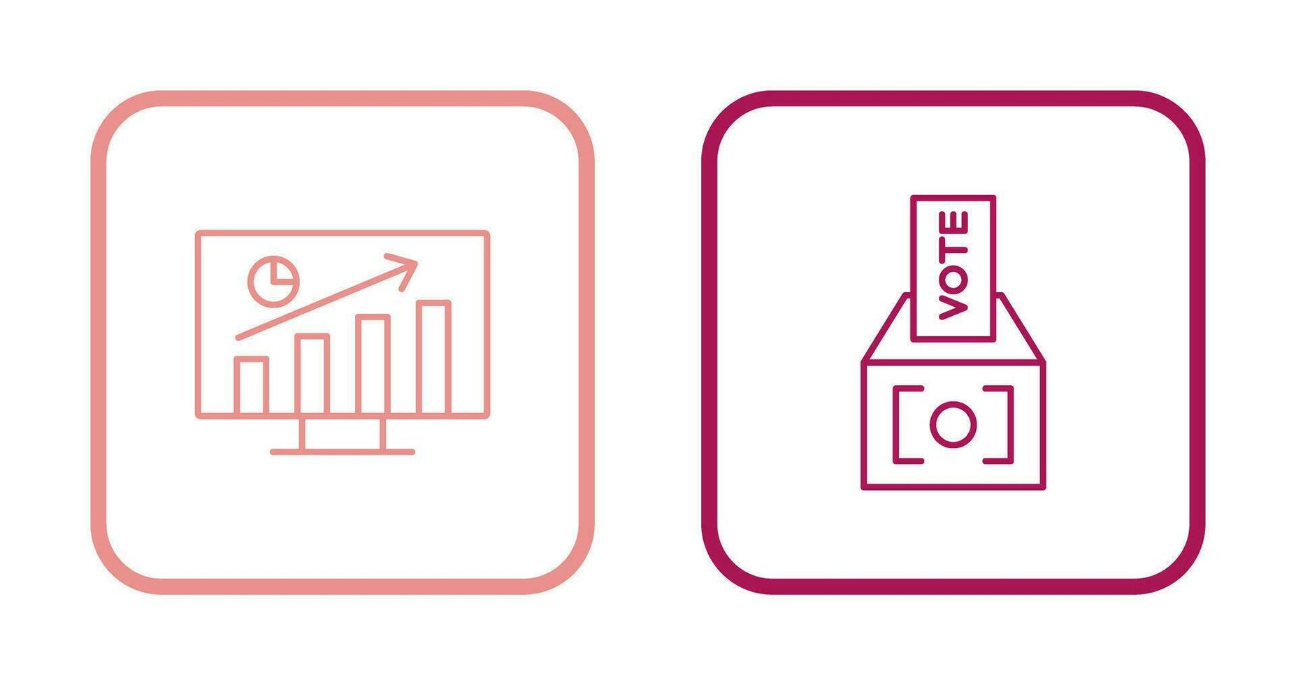 Statistiken und Abstimmung Symbol vektor