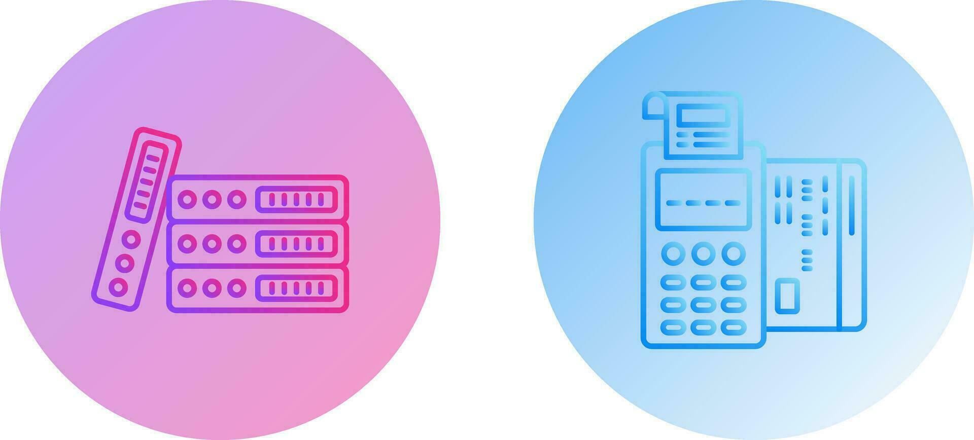 Bindemittel und pos Terminal Symbol vektor