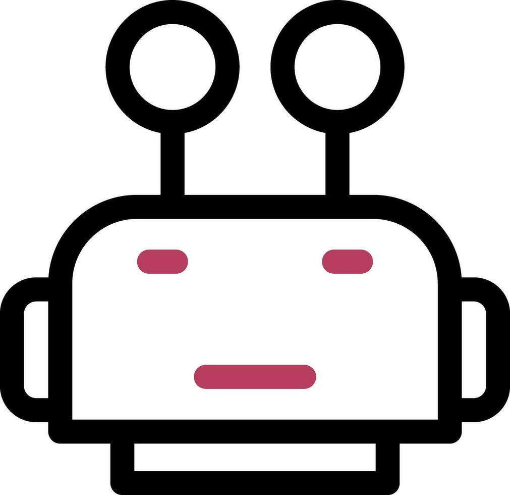 robot ansikte kreativ ikon design vektor