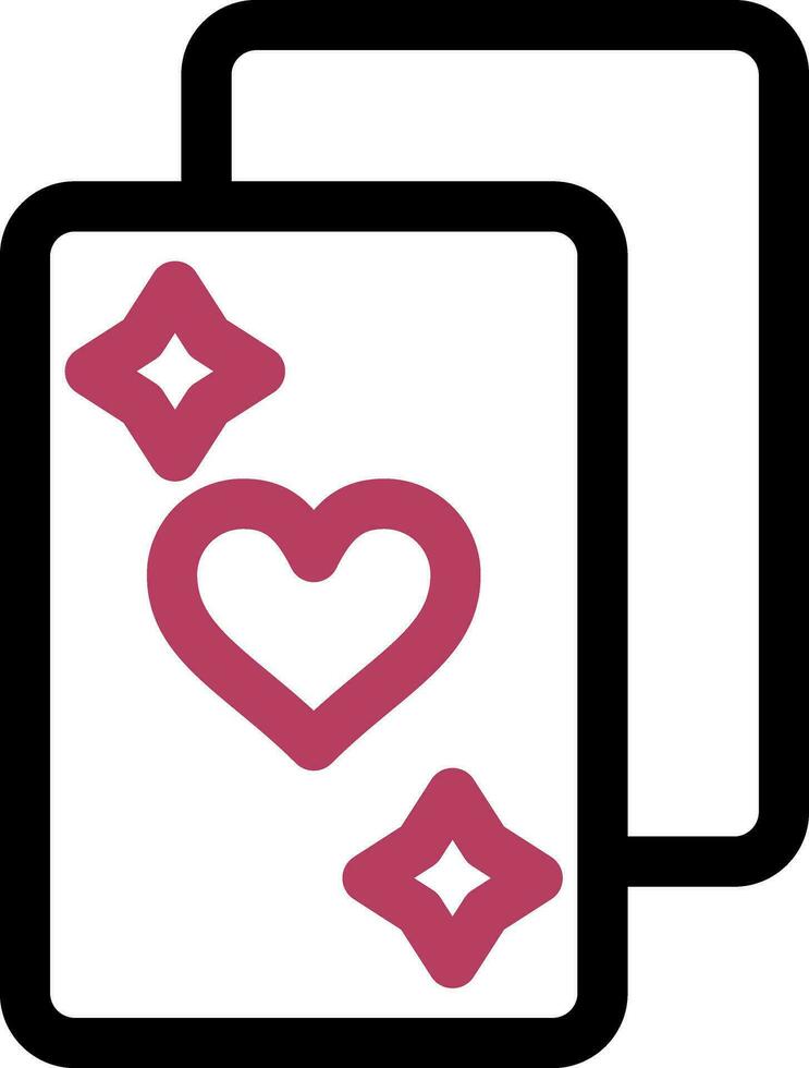 Poker kreatives Icon-Design vektor