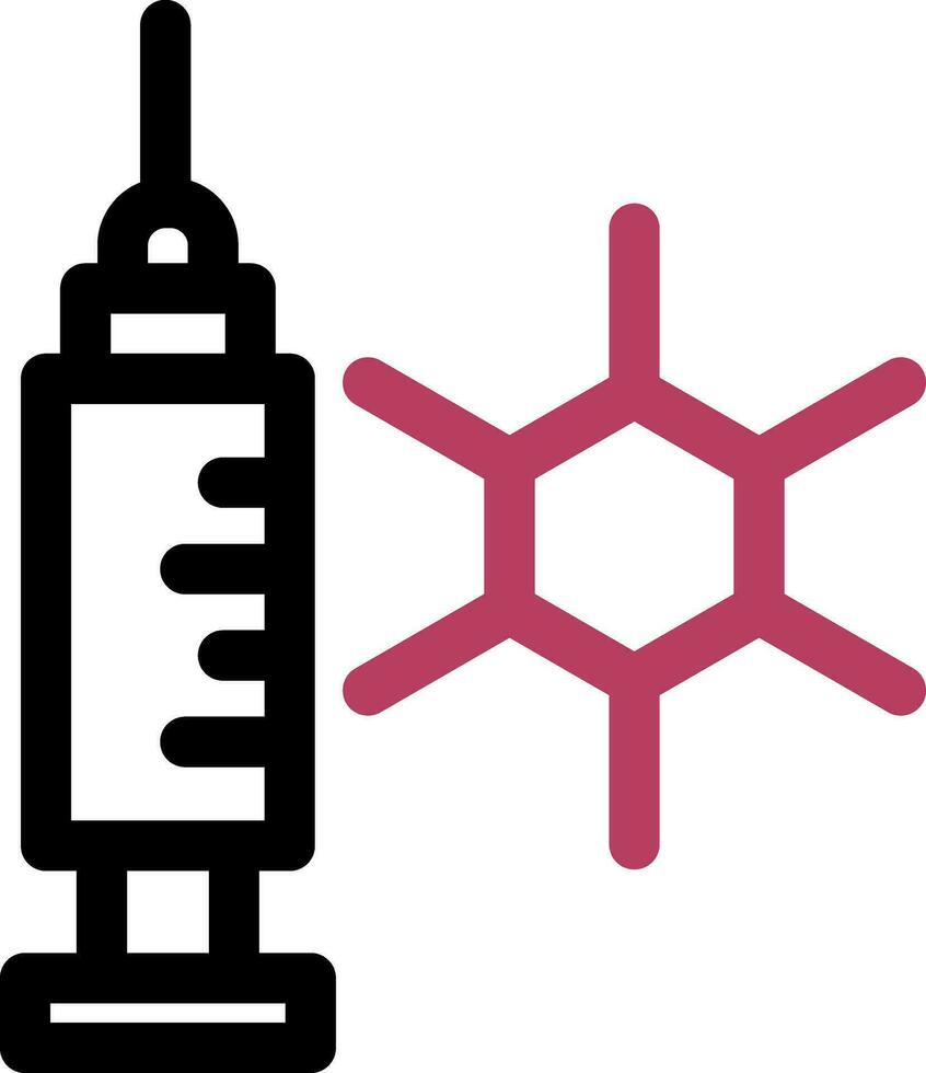 hormonell Therapie kreativ Symbol Design vektor