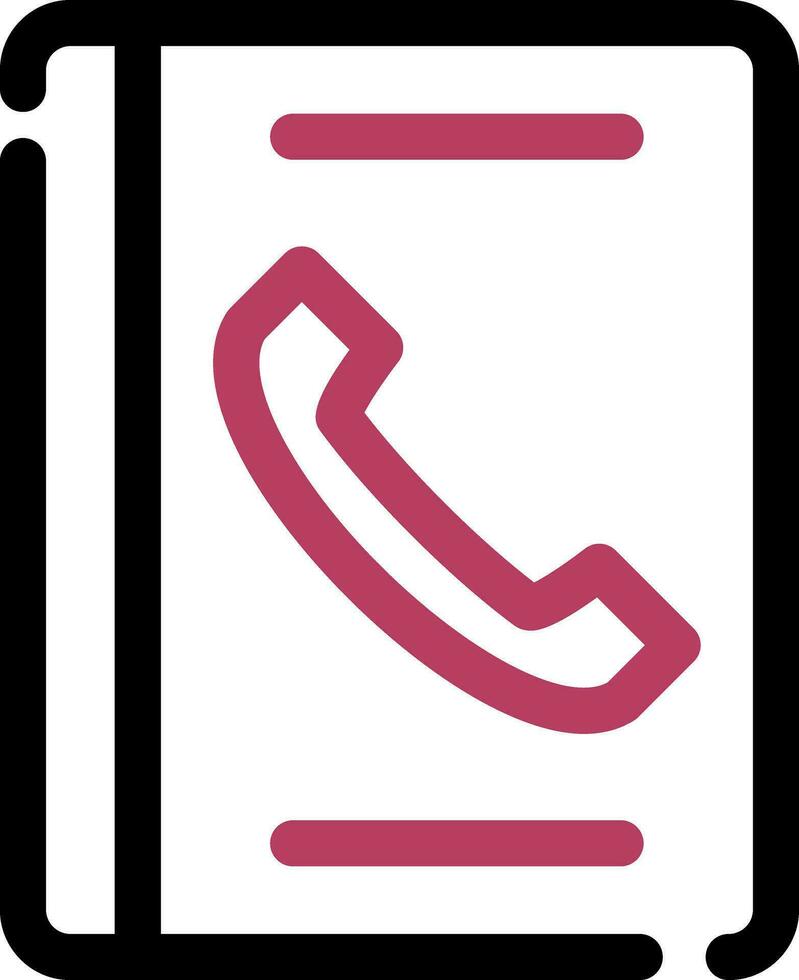 Telefonbuch kreatives Icon-Design vektor