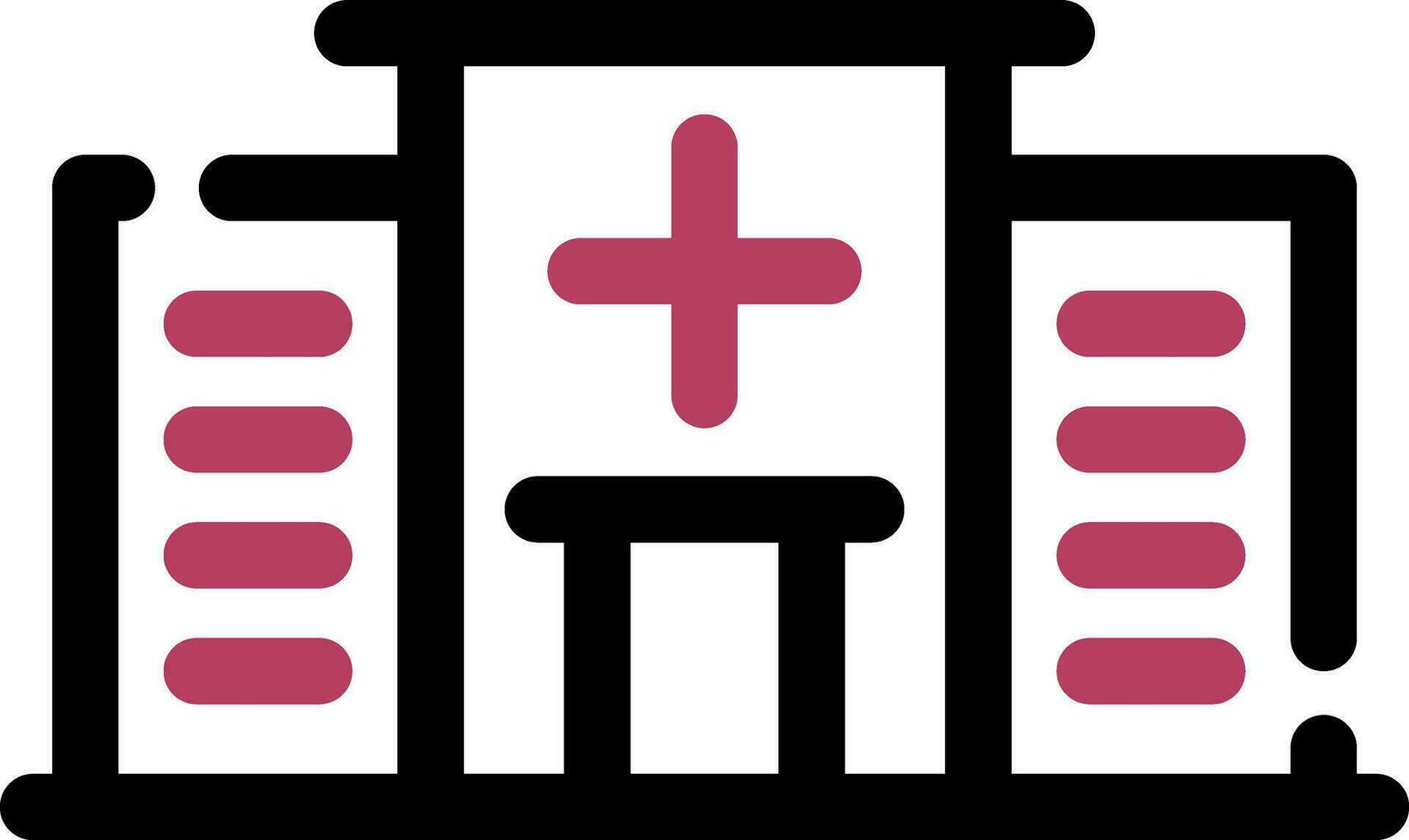 Krankenhaus kreatives Icon-Design vektor