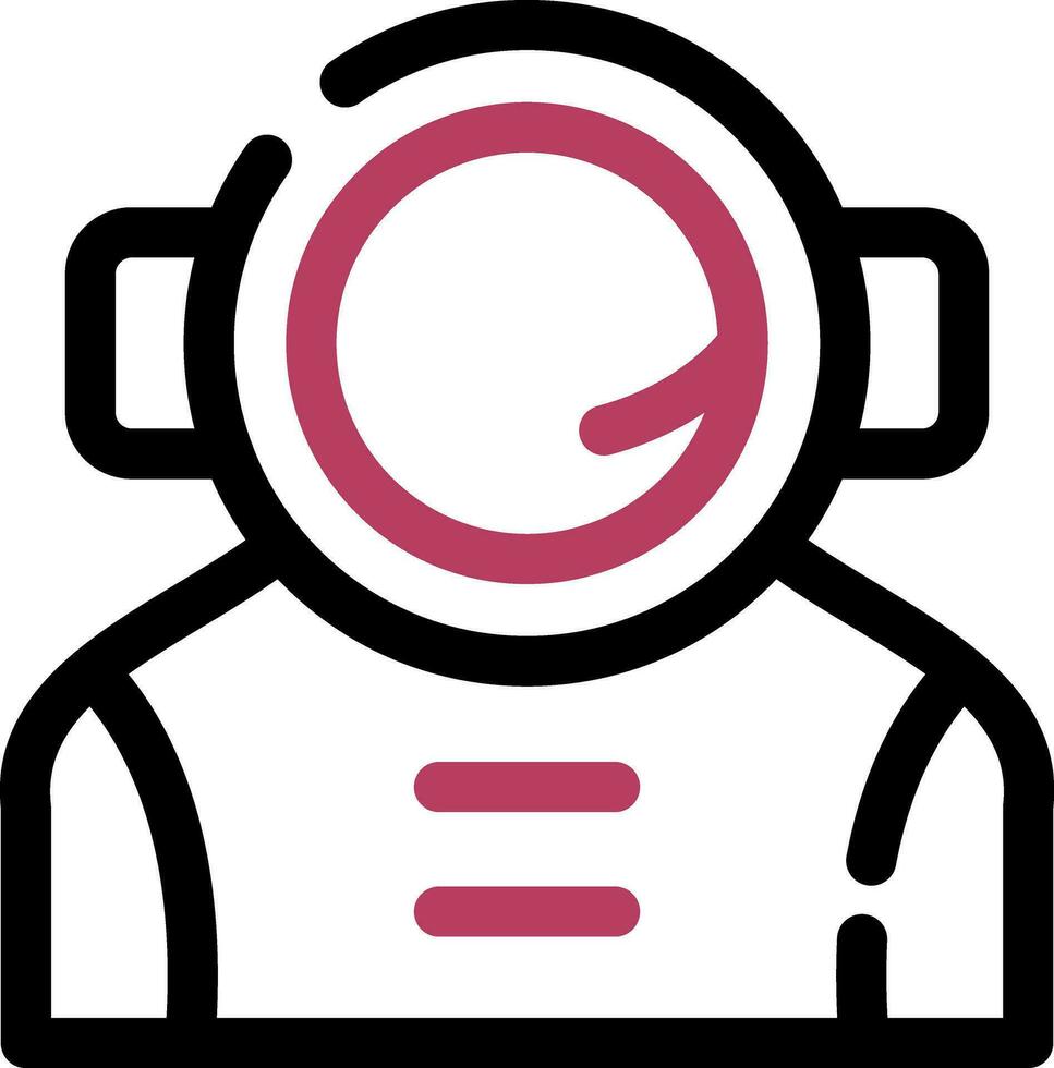 kreatives Icon-Design des Astronauten vektor