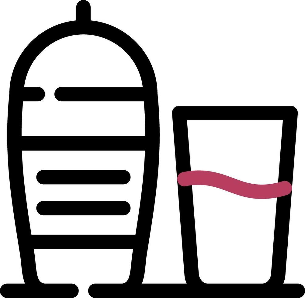 Cocktail-Shaker kreatives Icon-Design vektor