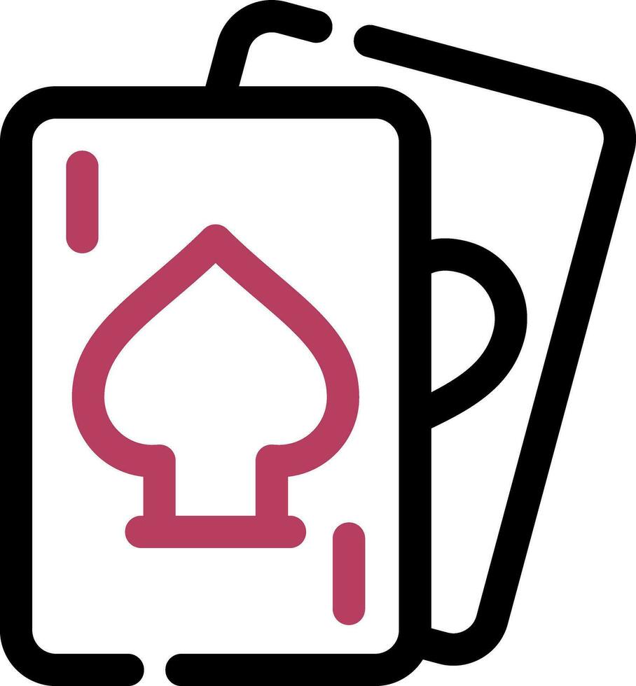 Poker kreatives Icon-Design vektor