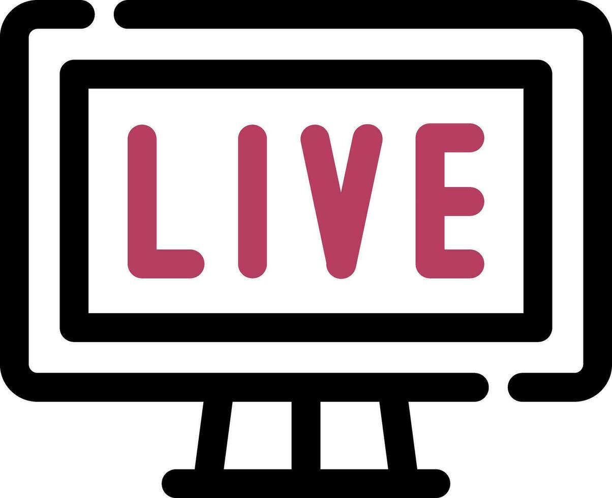 kreatives Icon-Design für Live-Streaming vektor