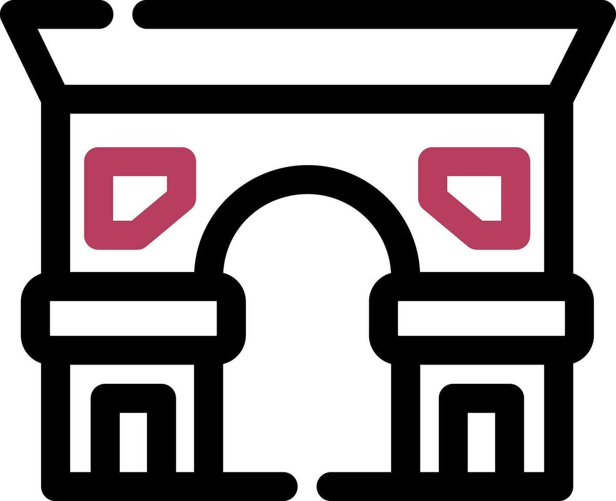 Arc de Triomphe kreatives Icon-Design vektor