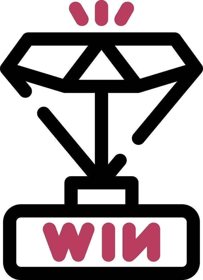 Gewinner kreatives Icon-Design vektor