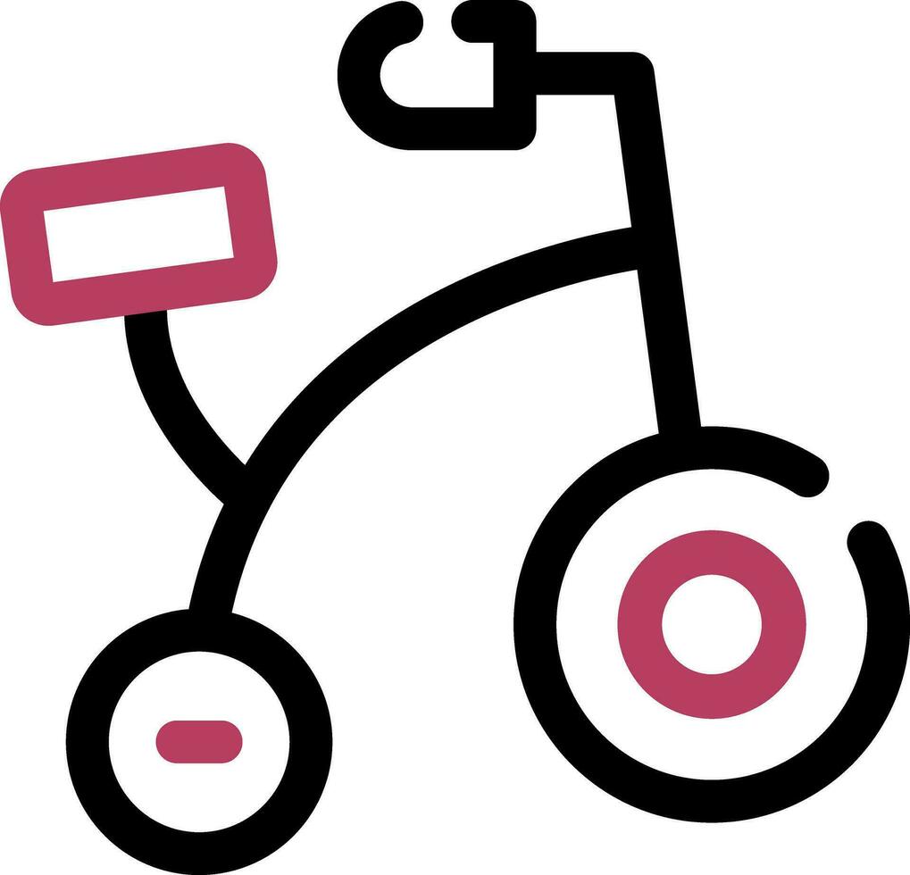 Fahrrad Spielzeug kreativ Symbol Design vektor