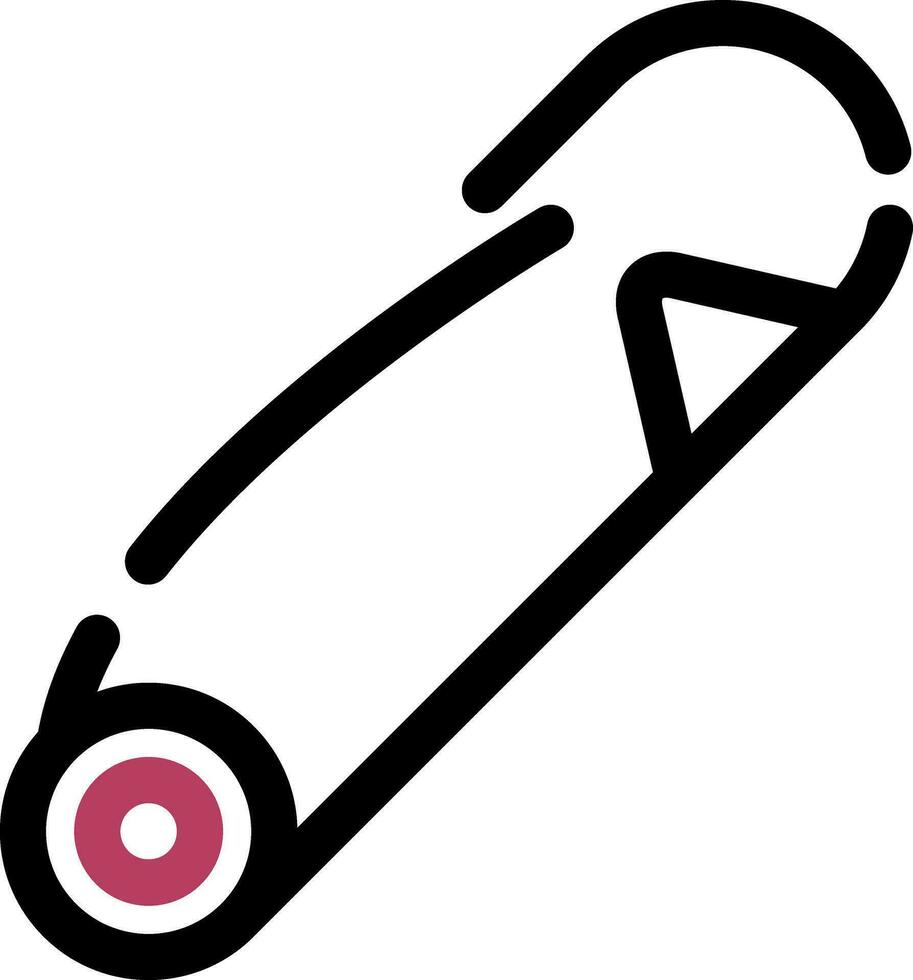 Sicherheit Stift kreativ Symbol Design vektor