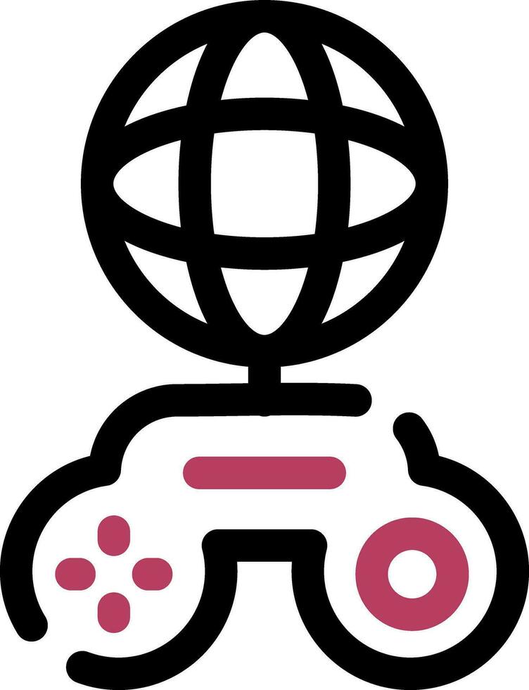 global Spielen kreativ Symbol Design vektor