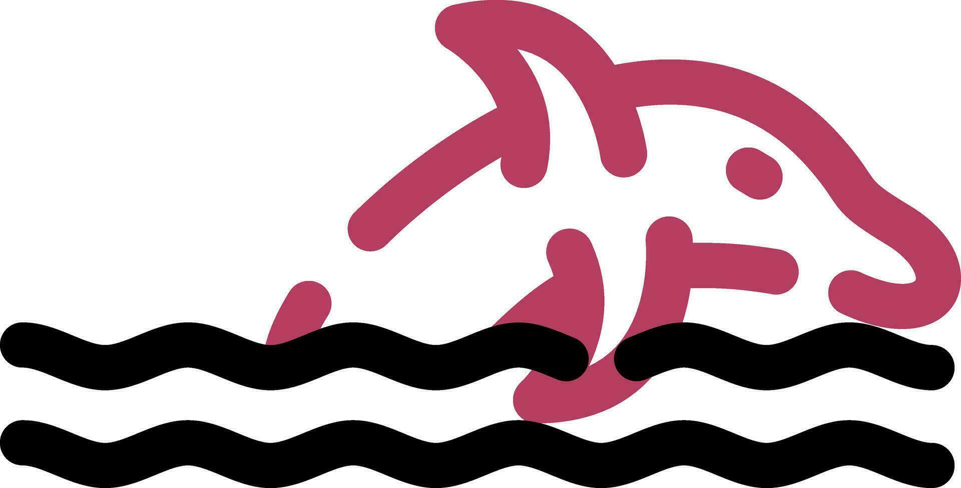 Delfin kreativ Symbol Design vektor