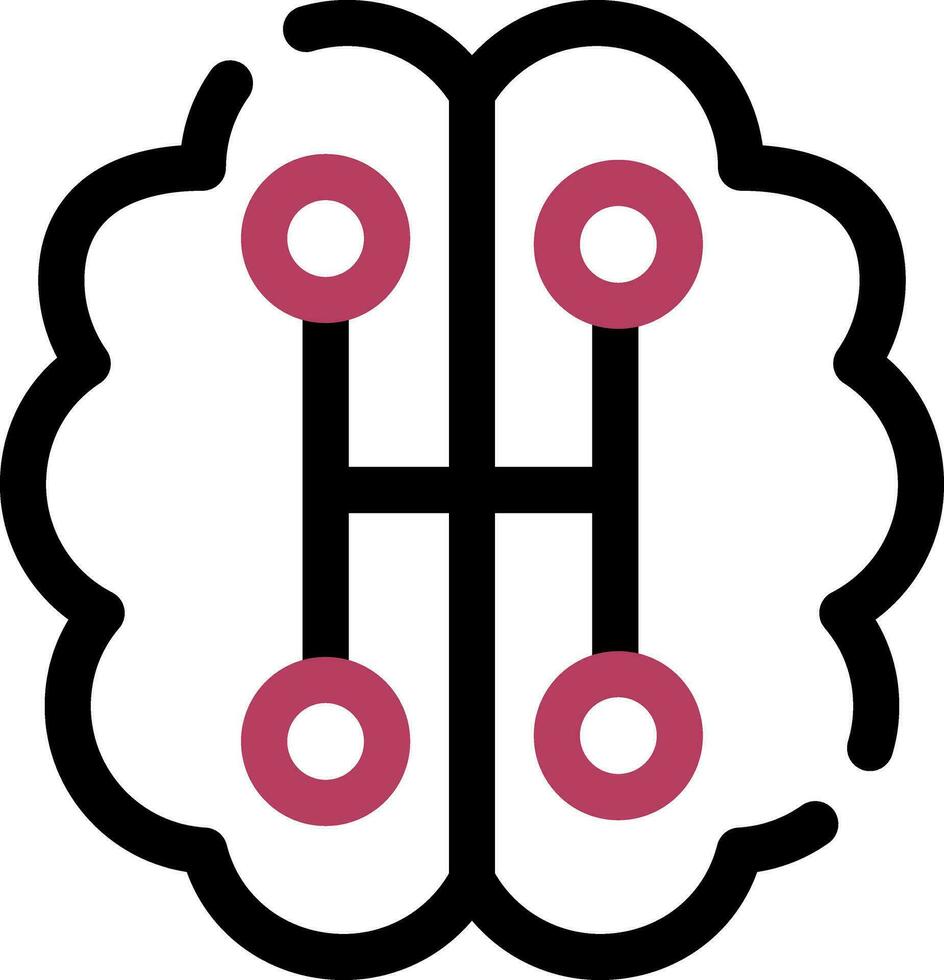 Humanoid Roboter kreativ Symbol Design vektor