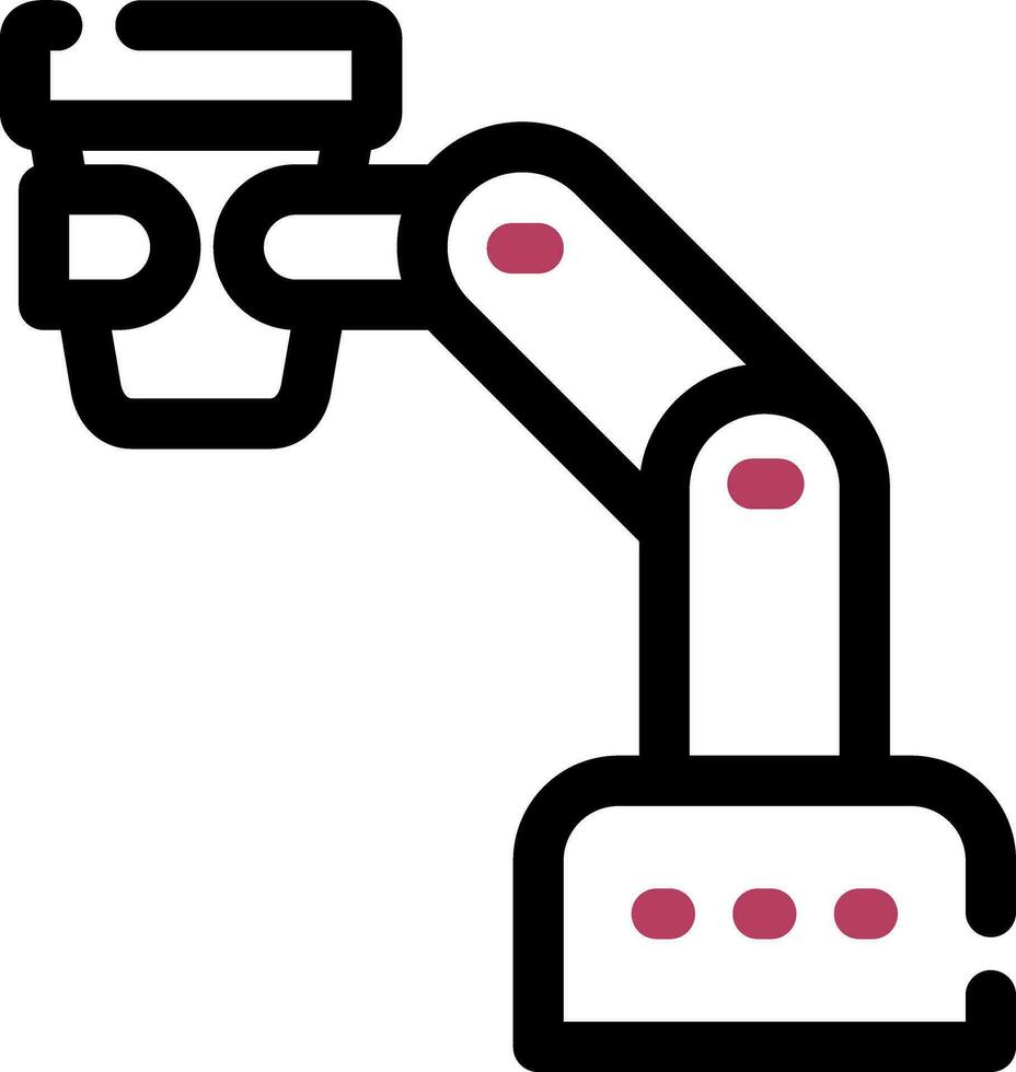 Roboter Barista kreativ Symbol Design vektor