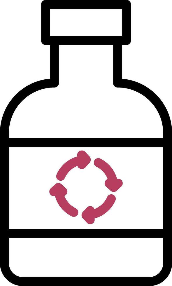 ökologisch Flasche kreativ Symbol Design vektor