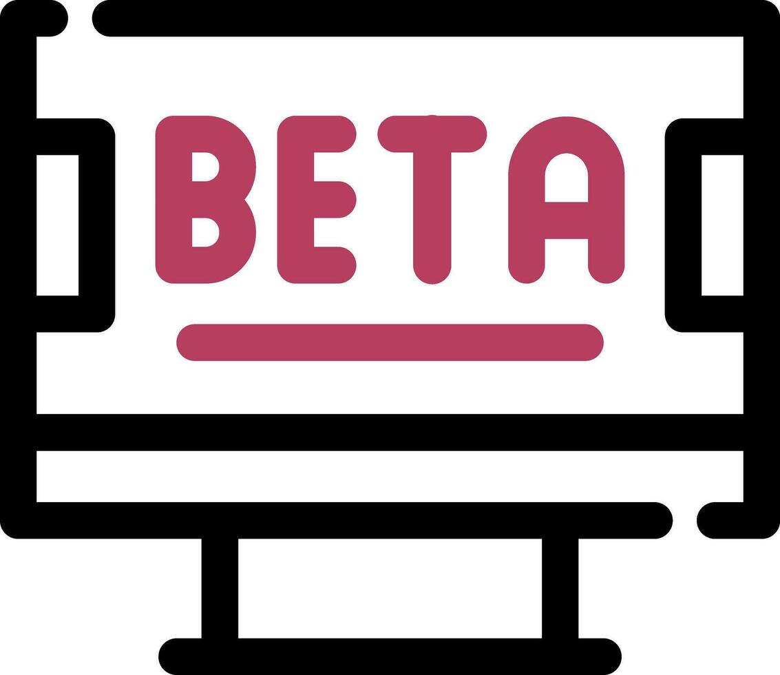 Beta kreativ Symbol Design vektor