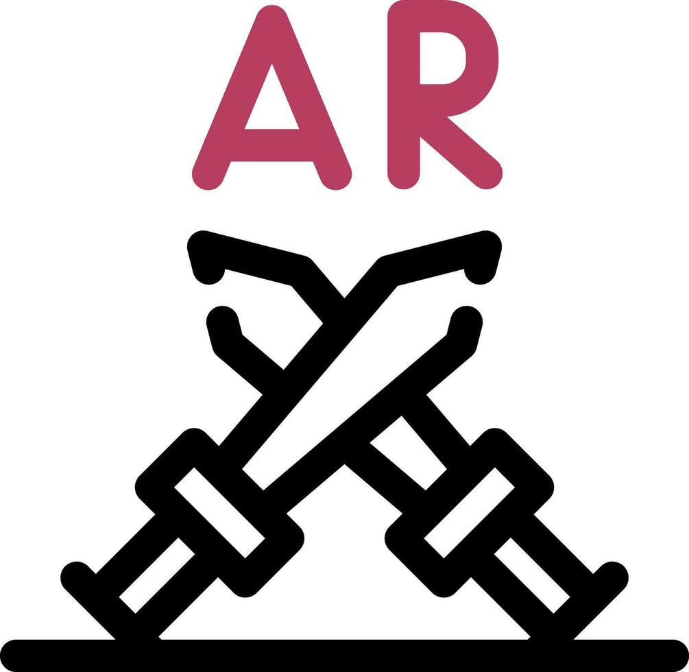 ar Kampf kreativ Symbol Design vektor