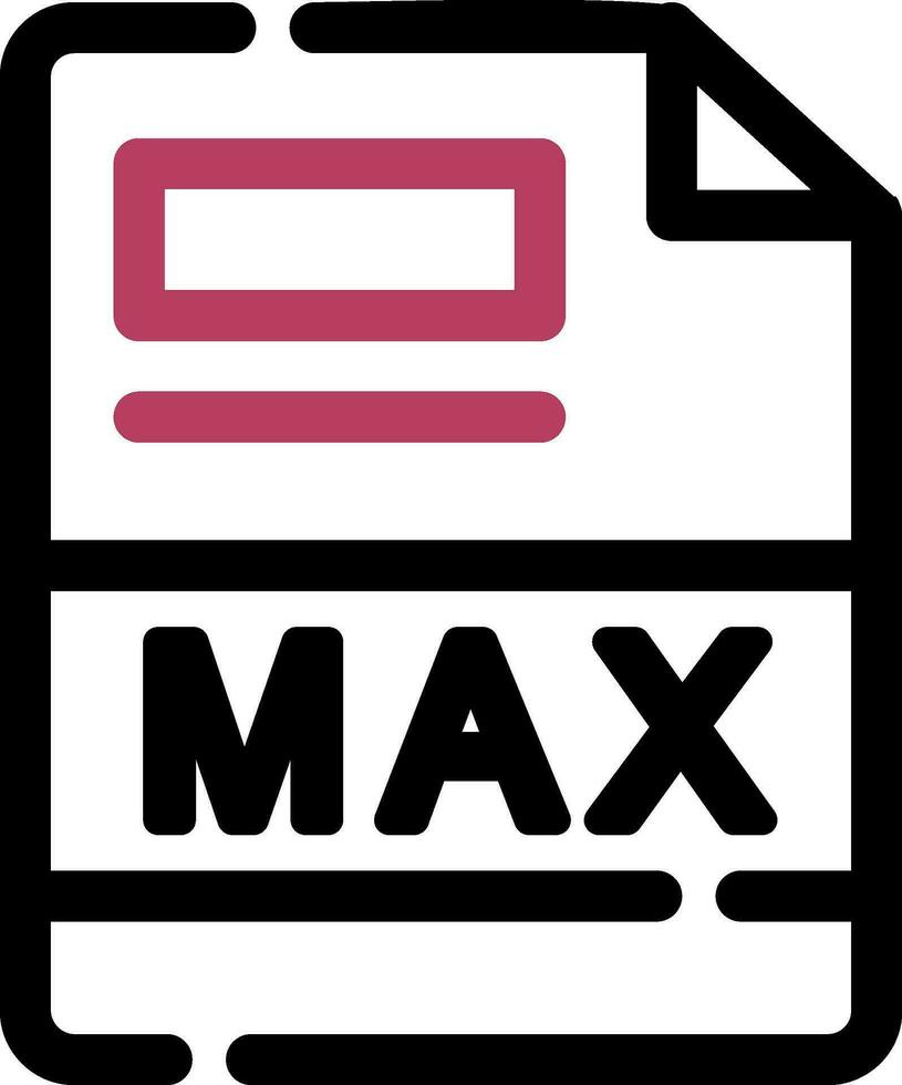 max kreativ Symbol Design vektor