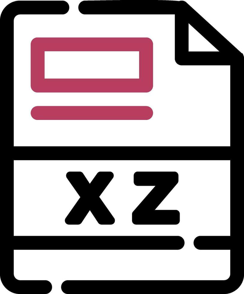 xz kreativ Symbol Design vektor