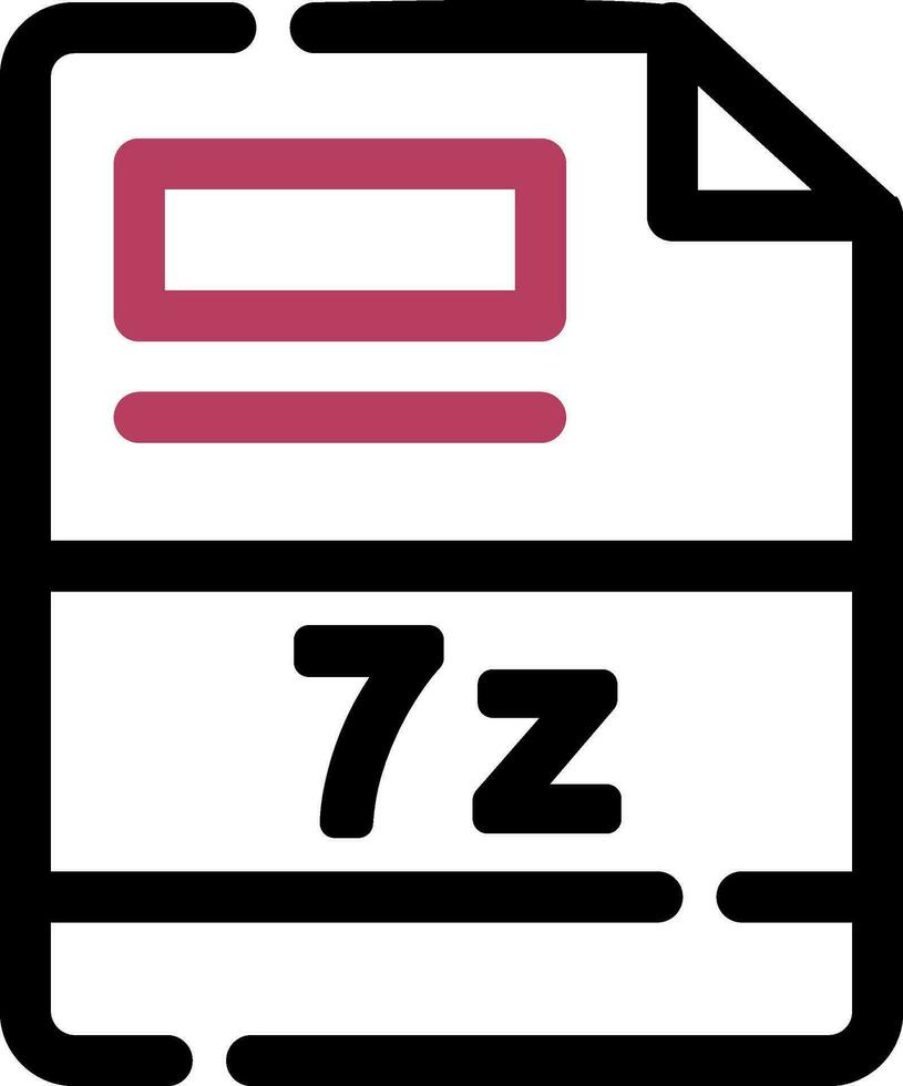 7z kreativ Symbol Design vektor