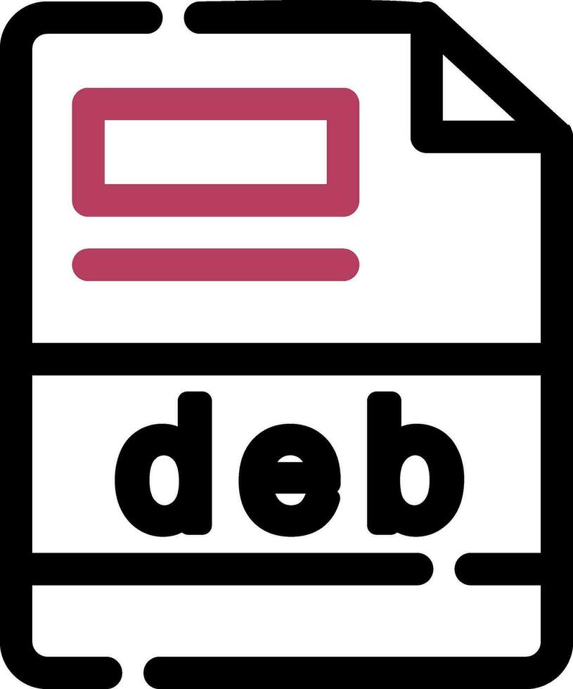 deb kreativ Symbol Design vektor