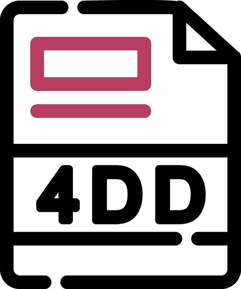 4dd kreativ Symbol Design vektor