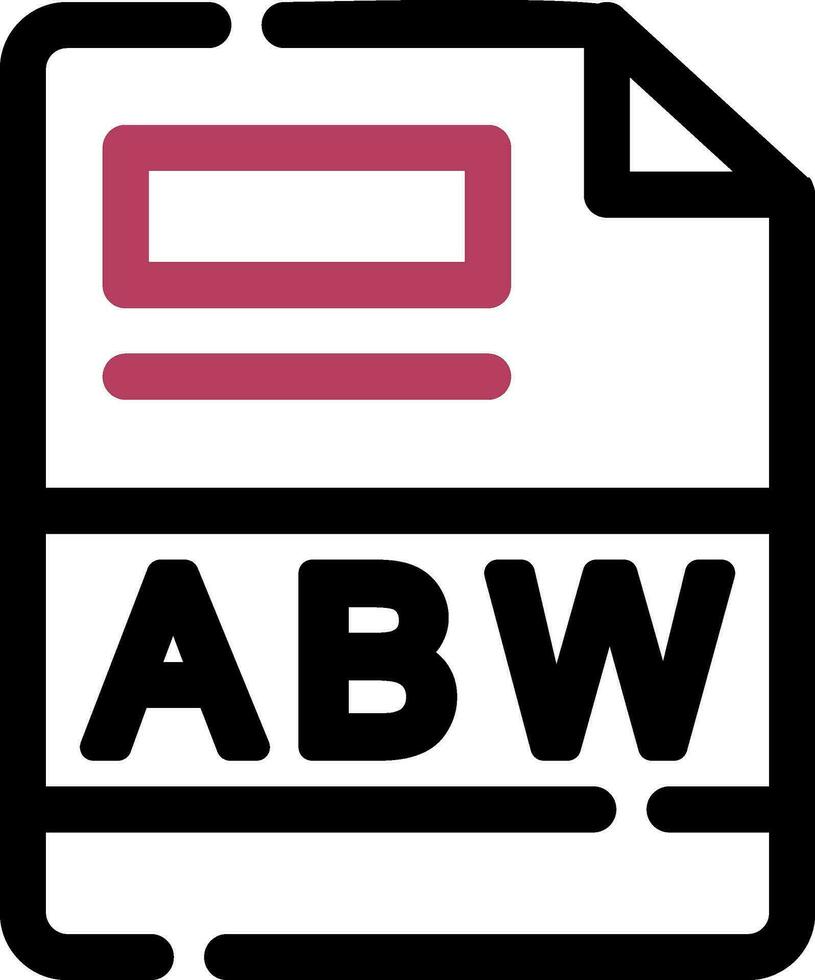 abw kreativ Symbol Design vektor