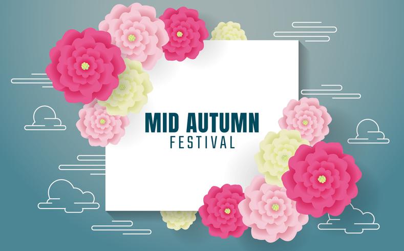 Mid Autumn Festival Vector bakgrund