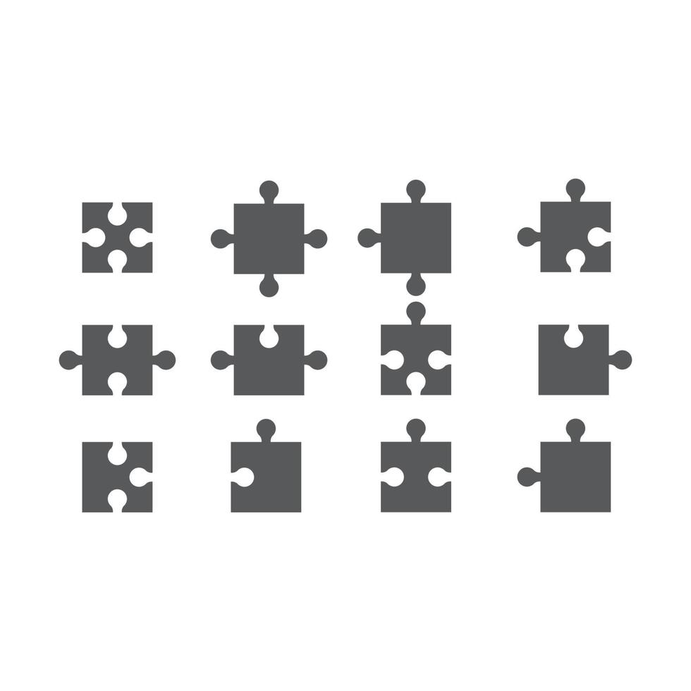 Puzzle-Vektor-Illustration-Design vektor