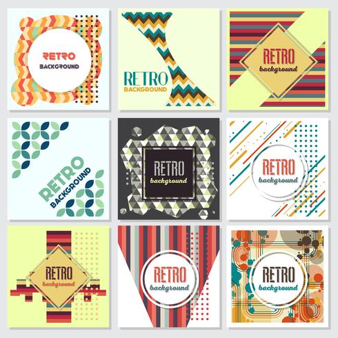 Gammal retro vintage stil design mall vektor